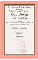 Historical Memoranda Concerning Persons and Places in Old Dover, New Hampshire
