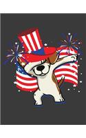 Patriotic Dabbing Beagle