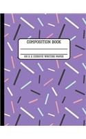 Composition Book Cursive Writing Paper