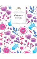 Monthly & Weekly Rainbow Academic Planner 2019 - 2020