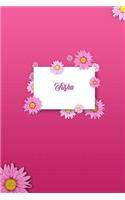 Trisha: Matte Softcover Paperback, 6 X 9 Inch Personalized Notebook Journal with 120 Blank Lined Pages Gift for Girls Teens Women
