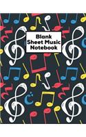Blank Sheet Music Notebook