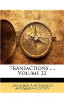 Transactions ..., Volume 22