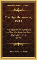 Das Eigenthumsrecht, Part 1
