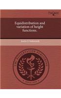 Equidistribution and Variation of Height Functions