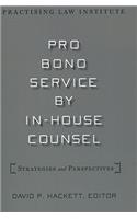 Pro Bono Service by In-House Counsel