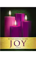 Joy Advent Candles Sunday 3 Bulletin, Large (Pkg of 50)