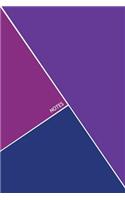 Notes: Purple & Blue Geometric Journal