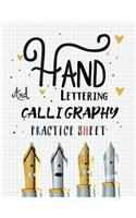 Hand Lettering and Calligraphy Practice Sheet