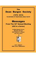 The Dean Burgon Society Message Book 2012