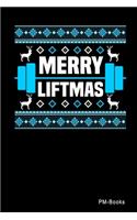 Merry Liftmas: Gepunktetes A5 Notizbuch oder Heft für Schüler, Studenten und Erwachsene(415 Sprüche Und Lustiges)