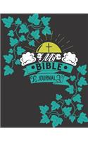 My Bible Journal: Blue Floral Leaves Design: A Creative Christian Workbook: A Simple Guide To Journaling Scripture