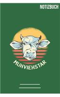 Notizbuch quadratisch Muhviestar