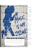 6 String Guitar Tab Notebook
