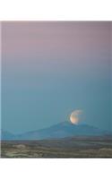Moon Rises Desert Sky Science School Composition Book 130 Pages: (Notebook, Diary, Blank Book)(Space Astronomy School Composition Notebooks)