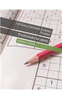 130 Easy Samurai Sudoku Puzzles