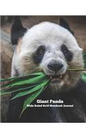 Giant Panda Wide Ruled 8x10 Notebook Journal
