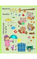 Beautiful Doodles Coloring Book for Girls: Create and Relaxing Activity Book
