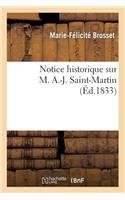Notice Historique Sur M. A.-J. Saint-Martin