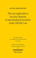 Law Applicable to Security Interests in Intermediated Securities Under Ohada Law