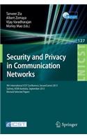Security and Privacy in Communication Networks