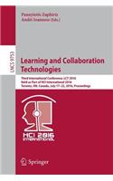 Learning and Collaboration Technologies: Third International Conference, LCT 2016, Held as Part of HCI International 2016, Toronto, ON, Canada, July 17-22, 2016, Proceedings(9753 Lecture Notes in Computer Science)