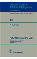 Natural Language and Logic: International Scientific Symposium, Hamburg, Frg, May 9-11, 1989. Proceedings
