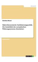 Makroökonomische Stabilisierungspolitik. Die Instabilität des europäischen Währungssystems (Eurokrise): (German)