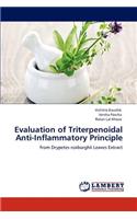 Evaluation of Triterpenoidal Anti-Inflammatory Principle
