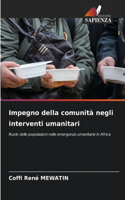 Impegno della comunità negli interventi umanitari