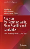 Analyses for Retaining walls, Slope Stability and Landslides