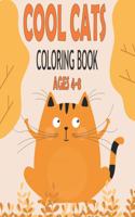 Cool cats coloring book ages 4-8