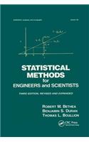 Statistical Methods for Engineers and Scientists