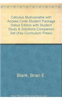 Calculus Multivariable with Access Code Student Package Debut Edition with Student Study & Solutions Companion Set