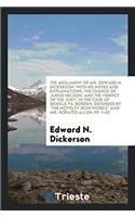 Argument of Mr. Edward N. Dickerson