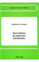 Hans Fallada ALS Politischer Schriftsteller