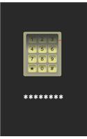 Internet Password Record Notebook