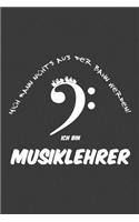 Mich kann nichts aus der Bahn werfen Ich bin Musiklehrer: Liniertes DinA 5 Notizbuch für Lehrerinnen und Lehrer Notizheft für Pädagogen