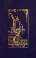 The Magician: Tarot Card Bullet Journal - 6 x 9 - Midnight Marble and Rose Gold - Dot Grid Tarot Card Notebook