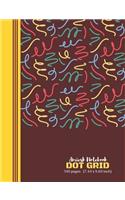 Amiesk Notebook - Dot Grid Notebook - 140 pages (7.44 x 9.69 inch)