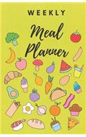 Weekly Meal Planner: Plan and Track Your Meals for 52 Weeks with Grocery List, Pages for Recipe, and Notes Section.