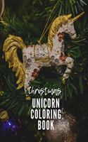 Christmas Unicorn Coloring Book