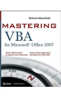Mastering VBA for Microsoft Office 2007