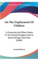 On The Employment Of Children