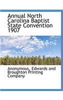 Annual North Carolina Baptist State Convention 1907