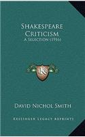 Shakespeare Criticism