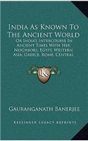 India As Known To The Ancient World