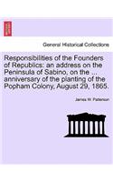 Responsibilities of the Founders of Republics