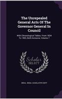 The Unrepealed General Acts of the Governor General in Council