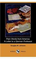 Plain Words from America
